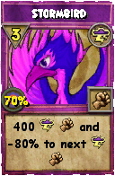 Wizard101 Storm spell card: Stormbird, Spell ID 12152
