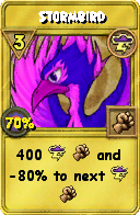 Wizard101 Storm spell card: Stormbird, Spell ID 12153