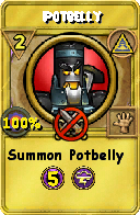 Wizard101 Myth spell card: Potbelly, Spell ID 12160