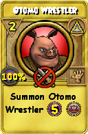 Wizard101 Myth spell card: Otomo Wrestler, Spell ID 12161