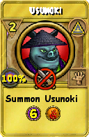 Wizard101 Myth spell card: Usunoki, Spell ID 12165