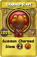Wizard101 Myth spell card: Charmed Slave, Spell ID 12167