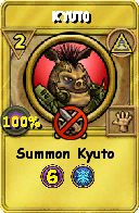 Wizard101 Myth spell card: Kyuto, Spell ID 12169