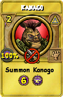 Wizard101 Myth spell card: Kanago, Spell ID 12171