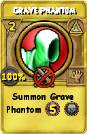 Wizard101 Myth spell card: Grave Phantom, Spell ID 12176