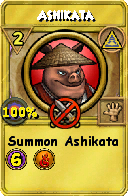 Wizard101 Myth spell card: Ashikata, Spell ID 12177