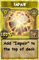 Wizard101 Myth spell card: Impair, Spell ID 12182