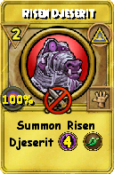 Wizard101 Myth spell card: Risen Djeserit, Spell ID 12186