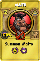 Wizard101 Myth spell card: Maito, Spell ID 12188
