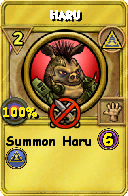 Wizard101 Myth spell card: Haru, Spell ID 12192