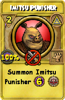 Wizard101 Myth spell card: Imitsu Punisher, Spell ID 12223