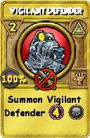 Wizard101 Myth spell card: Vigilant Defender, Spell ID 12234