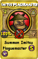 Wizard101 Myth spell card: Imitsu Plaguemaster, Spell ID 12242