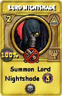 Wizard101 Myth spell card: Lord Nightshade, Spell ID 12259