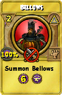 Wizard101 Myth spell card: Bellows, Spell ID 12264