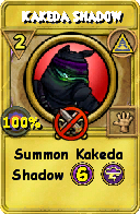 Wizard101 Myth spell card: Kakeda Shadow, Spell ID 12270