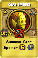 Wizard101 Myth spell card: Gear Spinner, Spell ID 12276