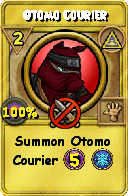 Wizard101 Myth spell card: Otomo Courier, Spell ID 12279