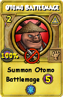 Wizard101 Myth spell card: Otomo Battlemage, Spell ID 12282