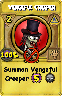 Wizard101 Myth spell card: Vengeful Creeper, Spell ID 12283