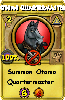 Wizard101 Myth spell card: Otomo Quartermaster, Spell ID 12284