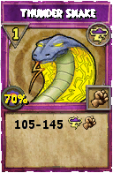 Wizard101 Storm spell card: Thunder Snake, Spell ID 12292