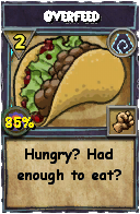 Wizard101 Shadow spell card: Overfeed, Spell ID 12314