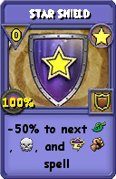 Wizard101 Star spell card: Star Shield, Spell ID 12319