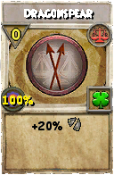 Wizard101 Balance spell card: Dragonspear, Spell ID 12358
