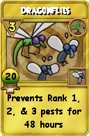 Wizard101 Gardening spell card: Dragonflies, Spell ID 12361