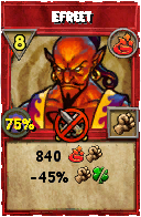 Wizard101 Fire spell card: Efreet, Spell ID 12370