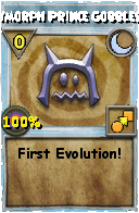 Wizard101 Moon spell card: Polymorph Prince Gobblestone, Spell ID 12407