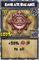 Wizard101 Shadow spell card: Emulate Balance, Spell ID 12413