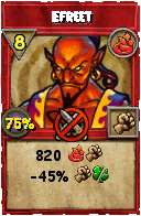 Wizard101 Fire spell card: Efreet, Spell ID 12427