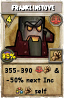 Wizard101 Balance spell card: Franklinstove, Spell ID 12428