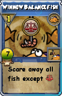 Wizard101 Fishing spell card: Winnow Balance Fish, Spell ID 12436