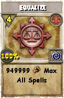 Wizard101 Balance spell card: Equalize, Spell ID 12440