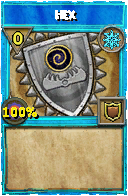 Wizard101 Ice spell card: Hex, Spell ID 12443