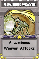 Wizard101 School 16 spell card: Luminous Weaver, Spell ID 12448