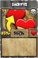 Wizard101 Death spell card: Sacrifice, Spell ID 12457