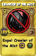 Wizard101 Myth spell card: Crawler of the Mist, Spell ID 12462