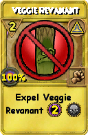 Wizard101 Myth spell card: Veggie Revanant, Spell ID 12477