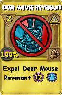 Wizard101 Myth spell card: Deer Mouse Revenant, Spell ID 12484