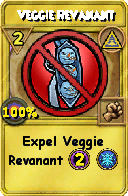 Wizard101 Myth spell card: Veggie Revanant, Spell ID 12488