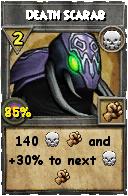 Wizard101 Death spell card: Death Scarab, Spell ID 12489