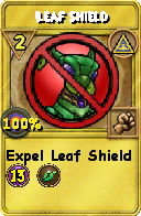 Wizard101 Myth spell card: Leaf Shield, Spell ID 12496