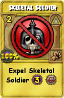 Wizard101 Myth spell card: Skeletal Soldier, Spell ID 12509