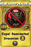 Wizard101 Myth spell card: Reanimated Draconian, Spell ID 12514