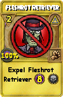 Wizard101 Myth spell card: Fleshrot Retriever, Spell ID 12515
