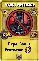 Wizard101 Myth spell card: Vault Protector, Spell ID 12517